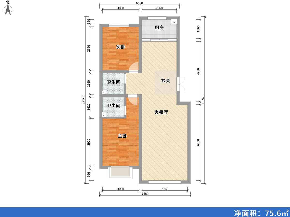 富悅灣2室2廳2衛1廚117