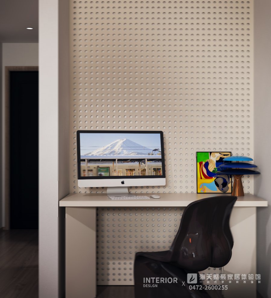 富力五星名座52㎡現代原木風(fēng)格效果圖