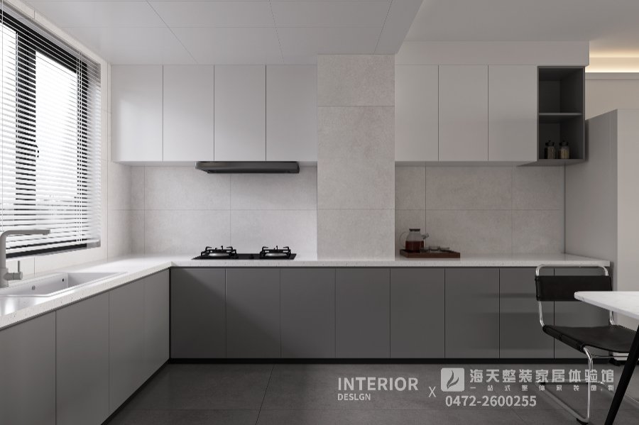 包頭遠洲大都匯135㎡現代簡(jiǎn)約風(fēng)格效果圖