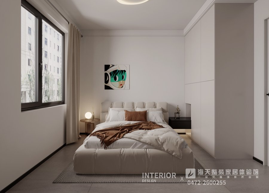 包頭遠洲大都匯135㎡現代簡(jiǎn)約風(fēng)格效果圖